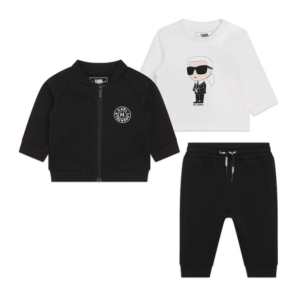 Облекло с памук - 3 части KARL LAGERFELD KIDS