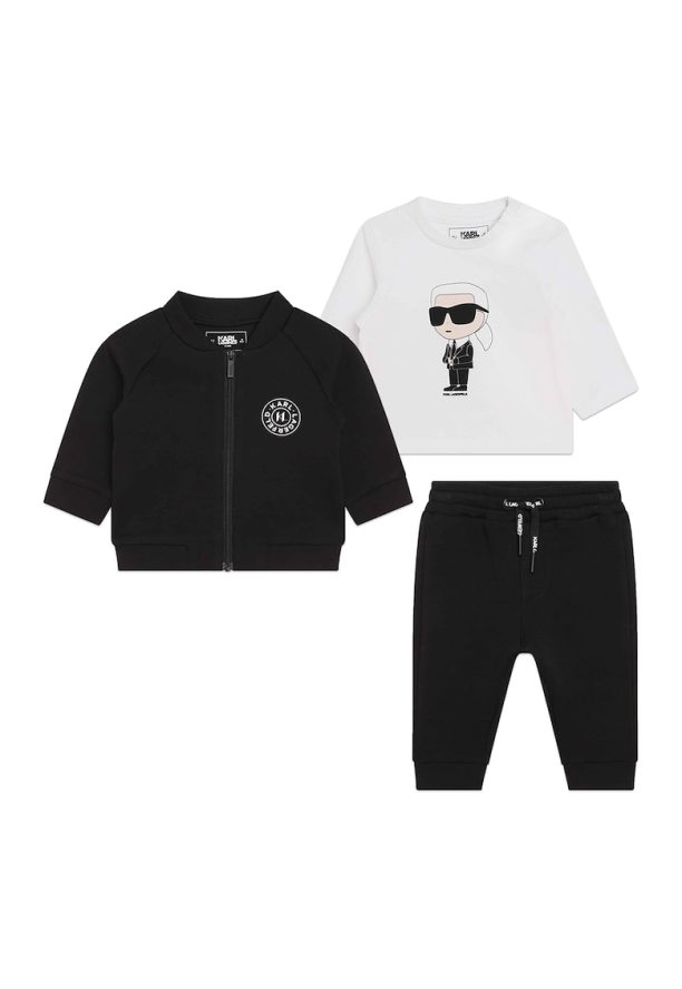 Облекло с памук - 3 части KARL LAGERFELD KIDS