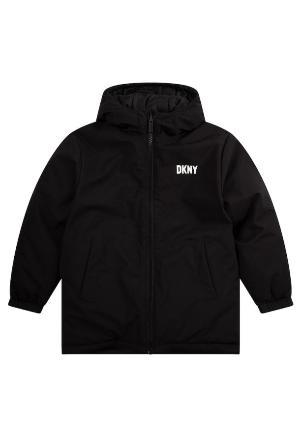 Олекотено зимно яке с двулицев дизайн DKNY