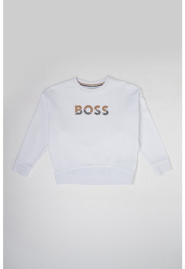 Памучен суитшърт с лого BOSS Kidswear