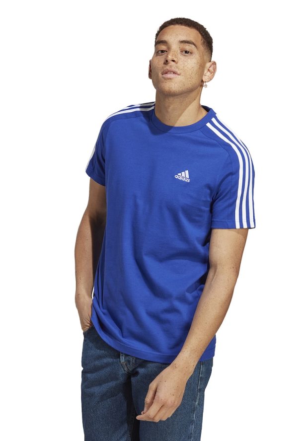 Памучна тениска Essentials с 3 ивици adidas Sportswear