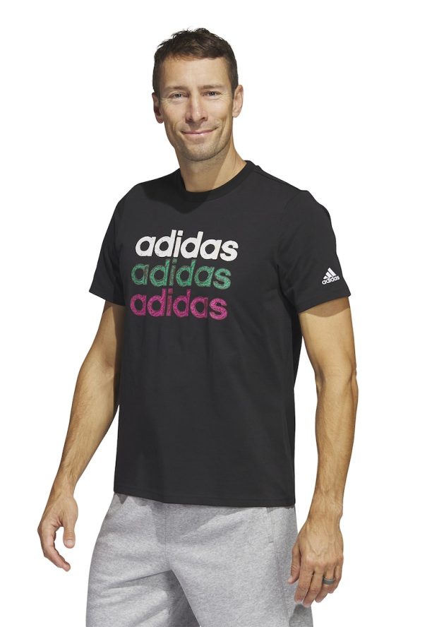 Памучна тениска Multi Linear с лого adidas Sportswear