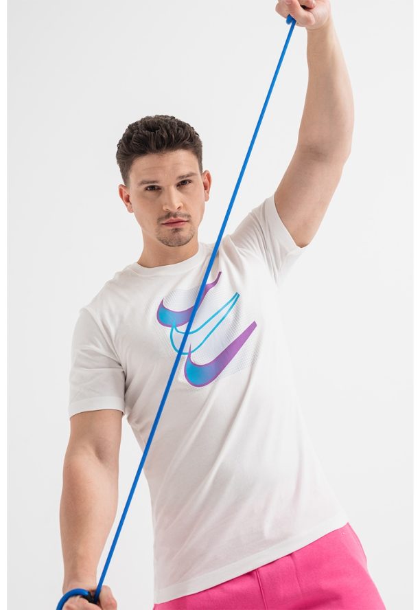 Памучна тениска Swoosh с принт Nike