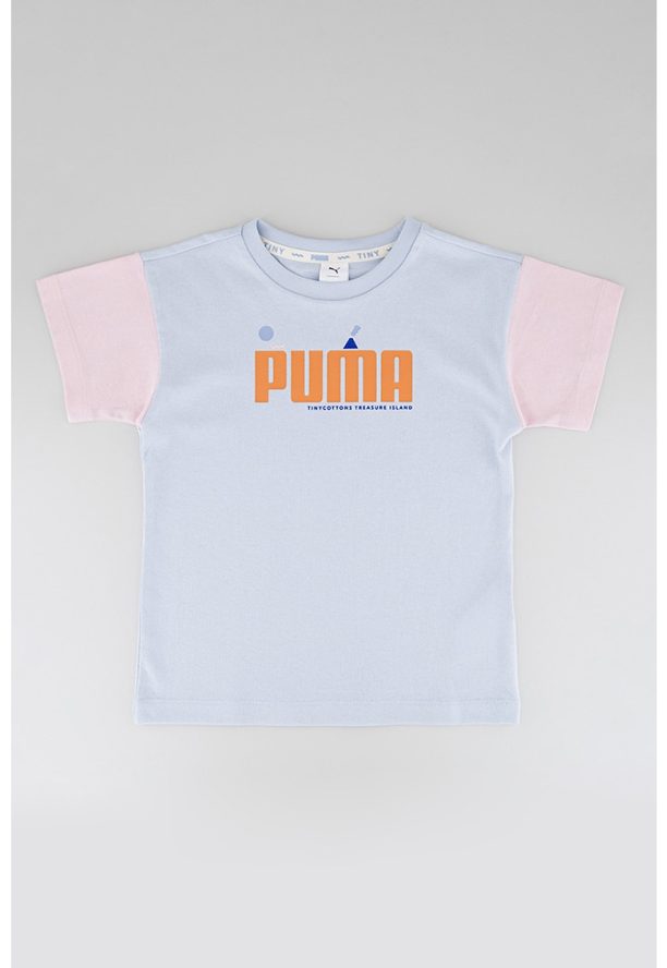 Памучна тениска TinyCottons със свободна кройка Puma