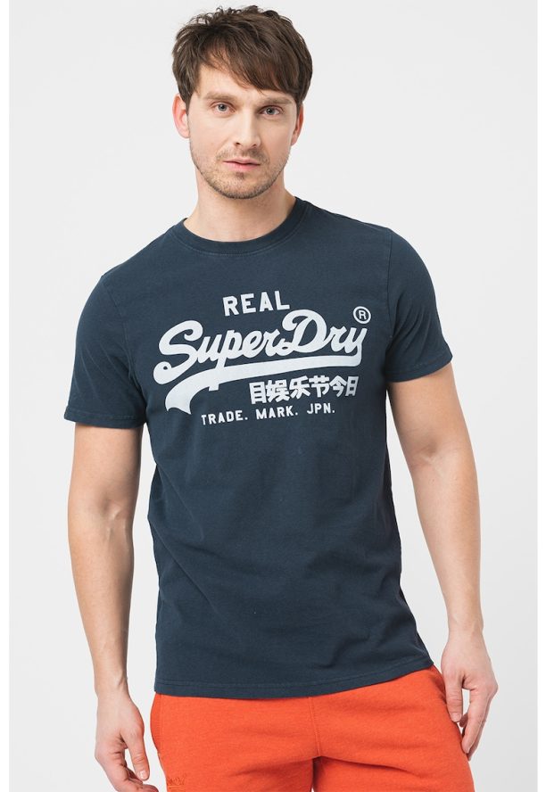 Памучна тениска Vintage с лого SUPERDRY