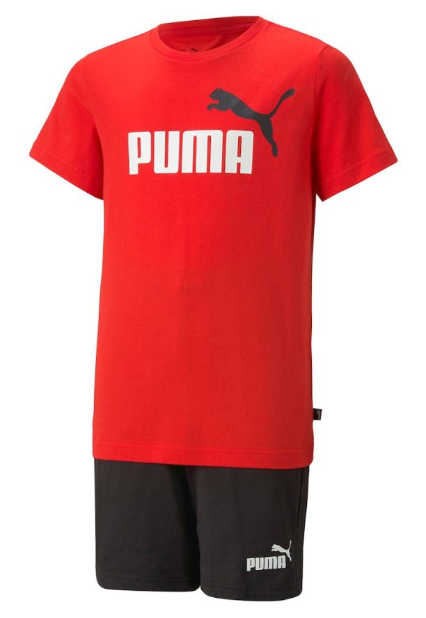 Памучна тениска и къс панталон с лого - 2 части Puma