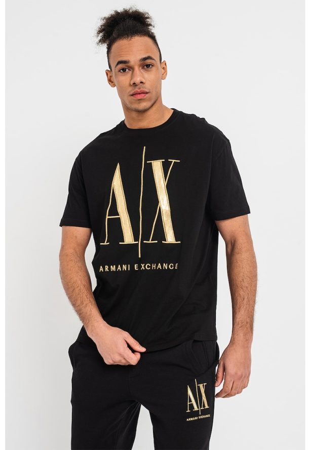 Памучна тениска с лого ARMANI EXCHANGE