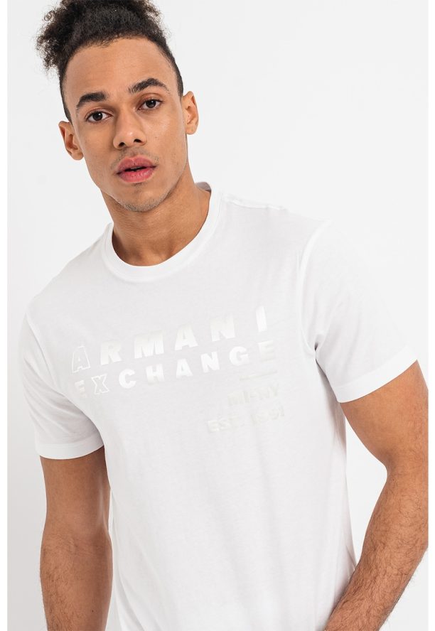 Памучна тениска с лого ARMANI EXCHANGE