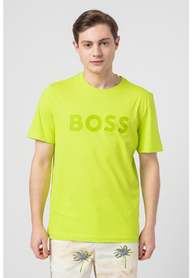 Памучна тениска с лого BOSS