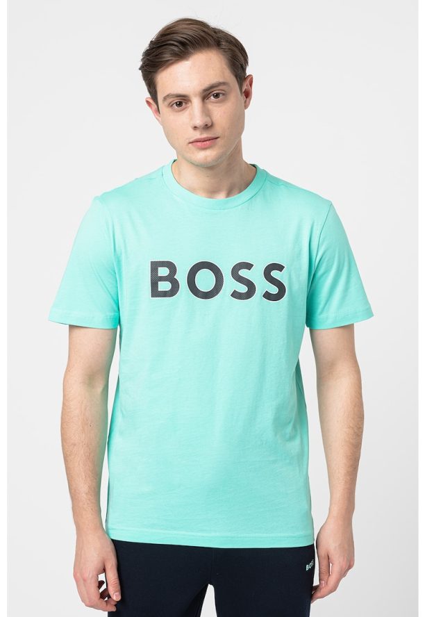 Памучна тениска с лого BOSS