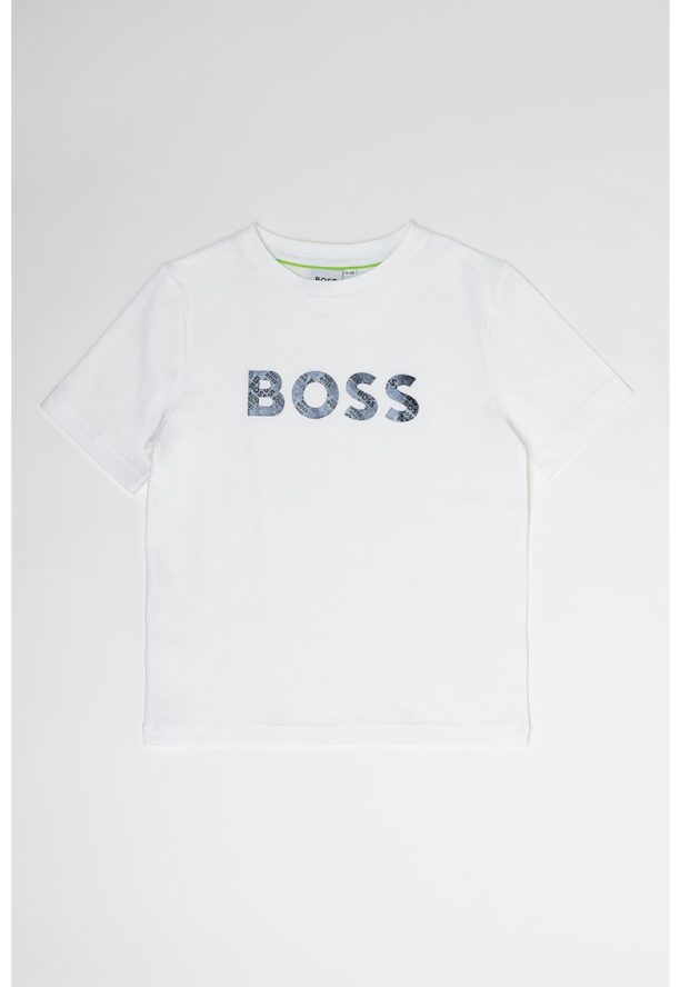 Памучна тениска с лого BOSS Kidswear