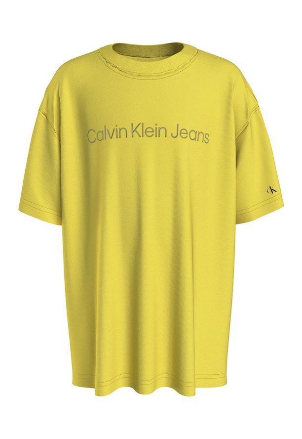 Памучна тениска с лого CALVIN KLEIN