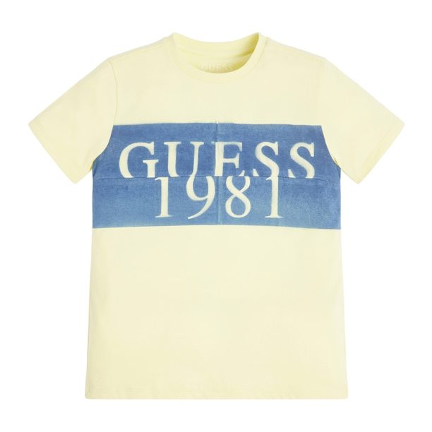 Памучна тениска с лого GUESS JEANS