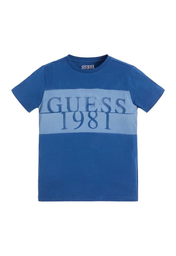 Памучна тениска с лого GUESS JEANS