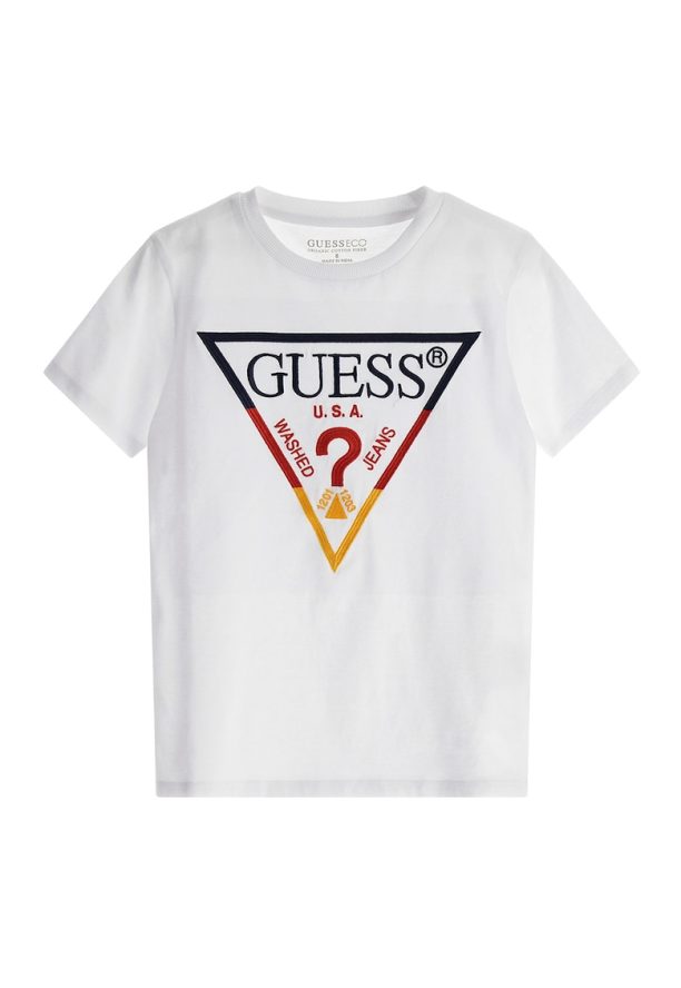 Памучна тениска с лого GUESS JEANS