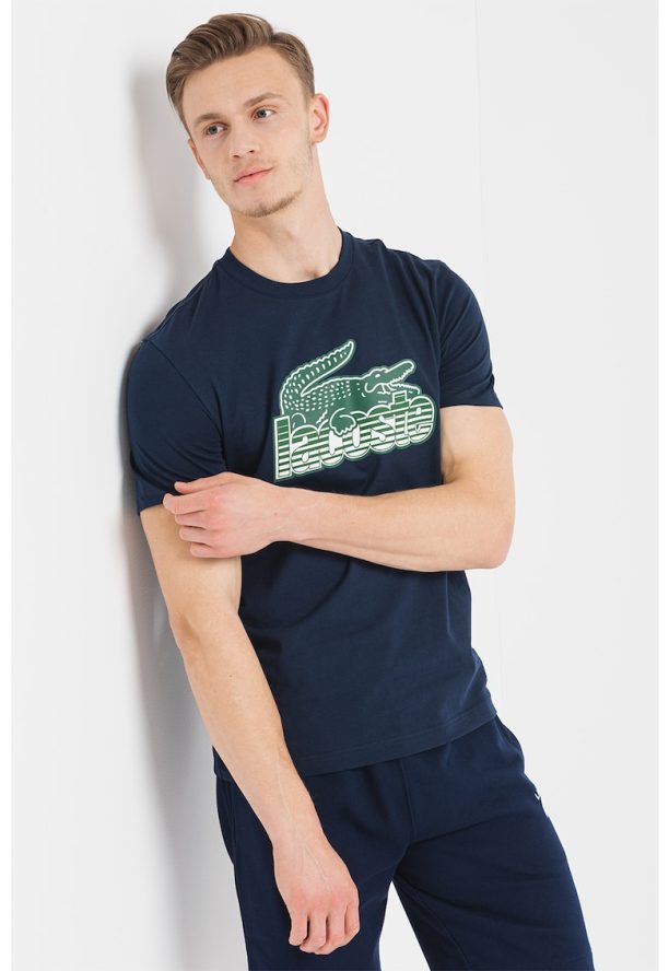 Памучна тениска с лого Lacoste