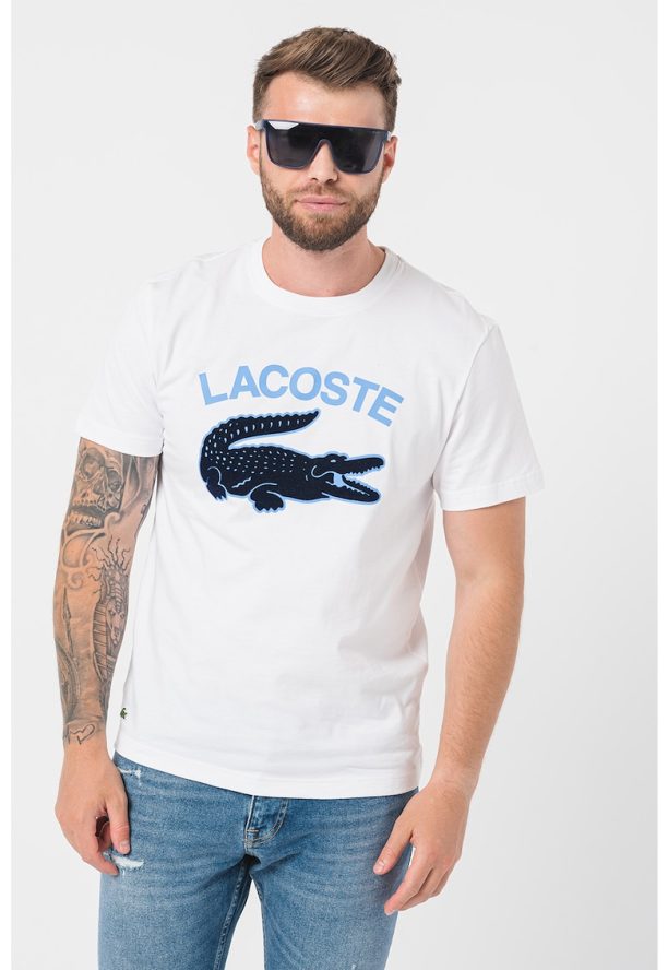 Памучна тениска с лого Lacoste