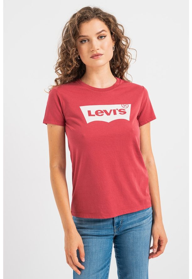 Памучна тениска с лого Levis