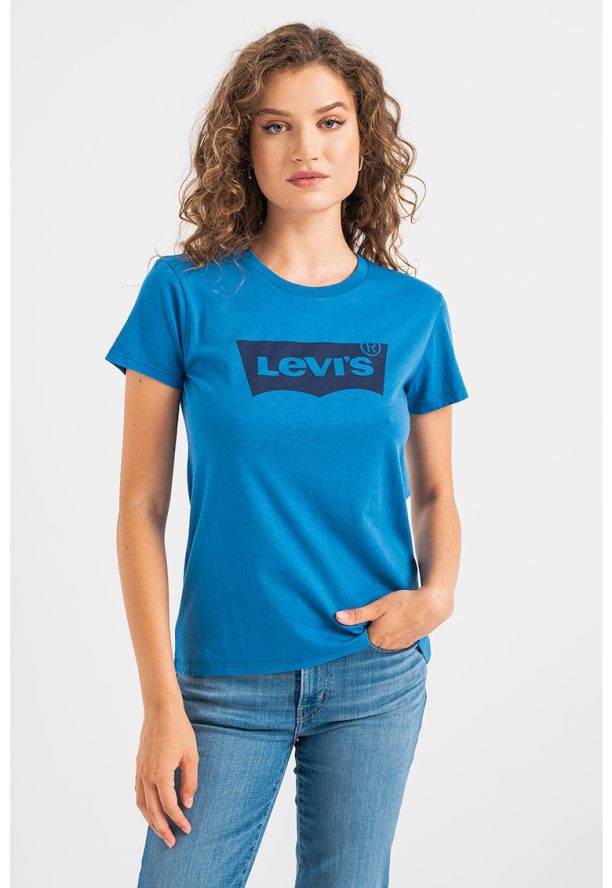 Памучна тениска с лого Levis