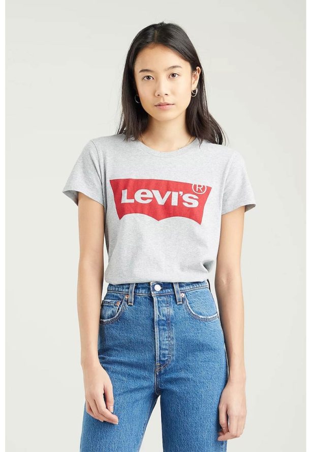 Памучна тениска с лого Levis