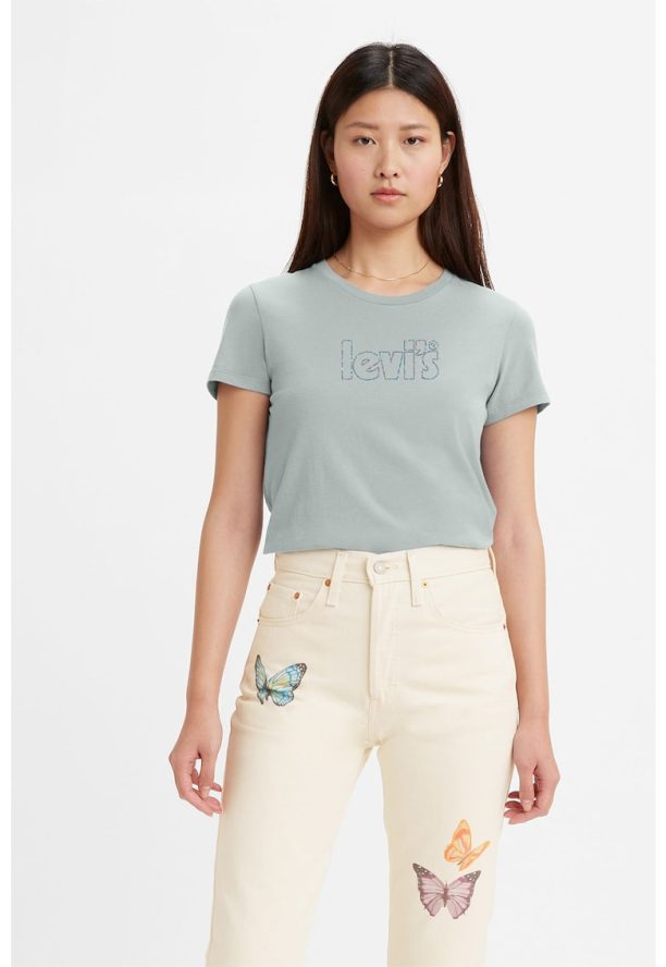 Памучна тениска с лого Levis