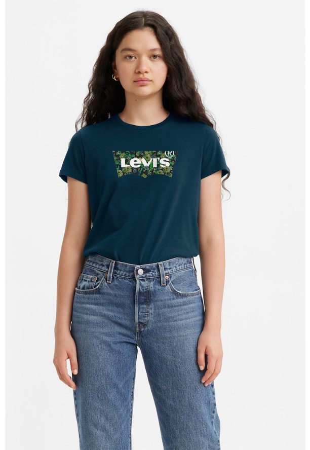 Памучна тениска с лого Levis