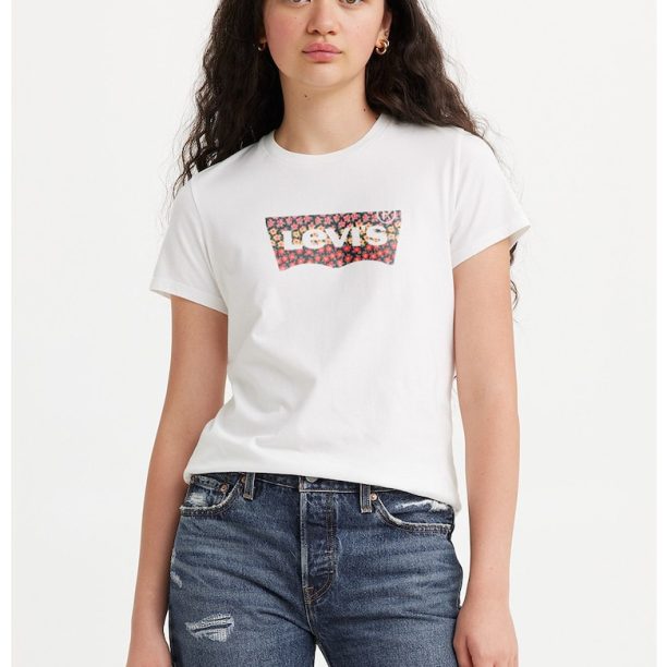 Памучна тениска с лого Levis