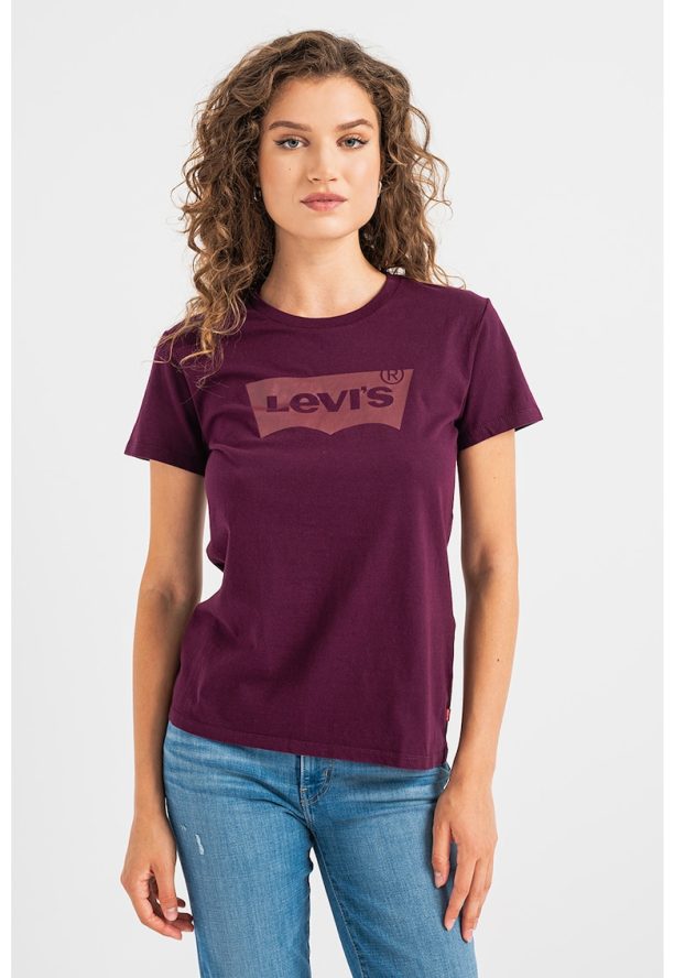 Памучна тениска с лого Levis