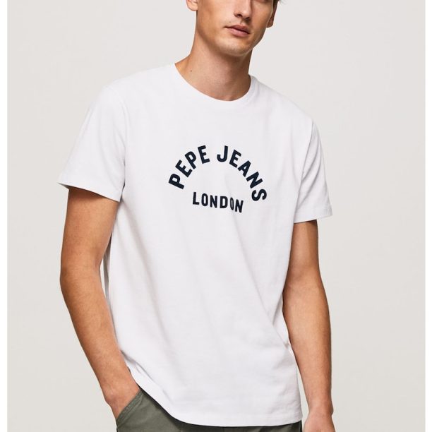 Памучна тениска с лого Pepe Jeans London