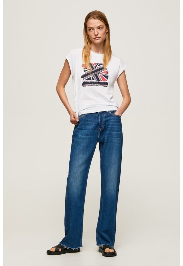 Памучна тениска с лого Pepe Jeans London