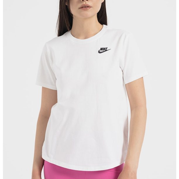 Памучна тениска с овално деколте Sportswear Club Essentials Nike