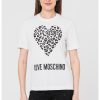 Памучна тениска с щампи Love Moschino