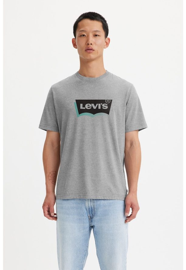 Памучна тениска със свободна кройка и лого Levis