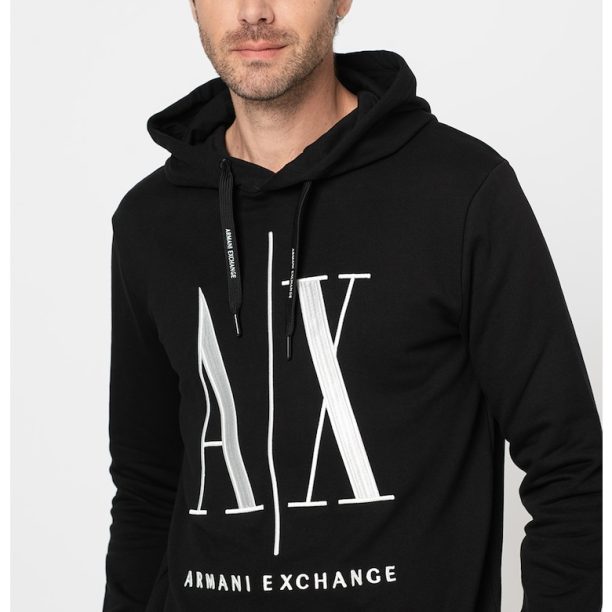 Памучно худи с бродирано лого ARMANI EXCHANGE