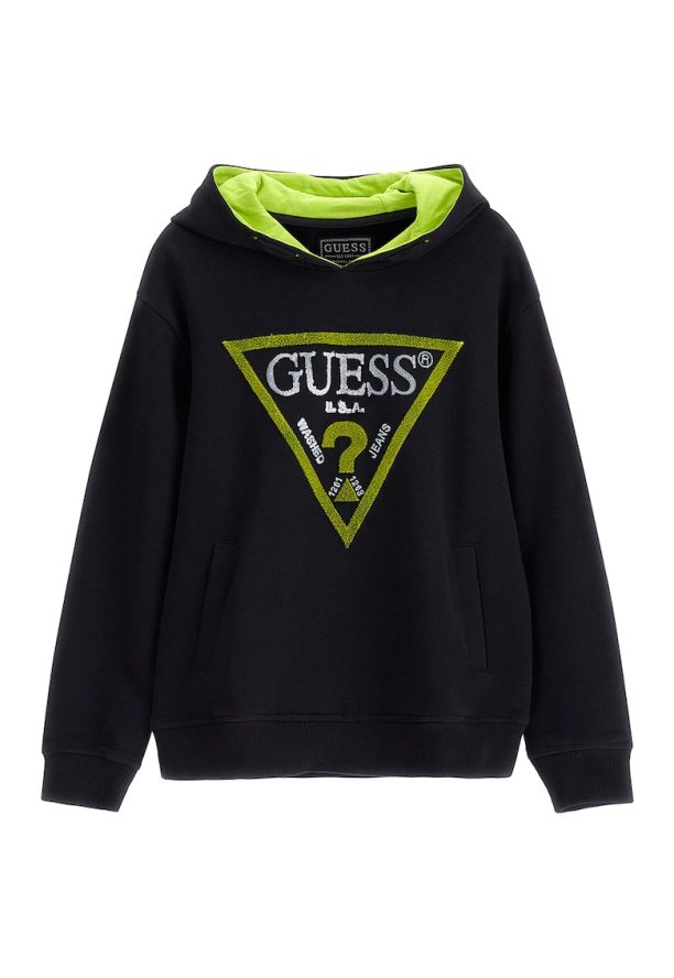 Памучно худи със свободна кройка GUESS JEANS