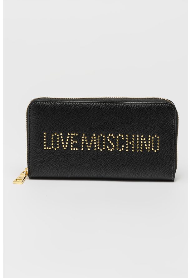 Портефйл от еко кожа с метално лого Love Moschino