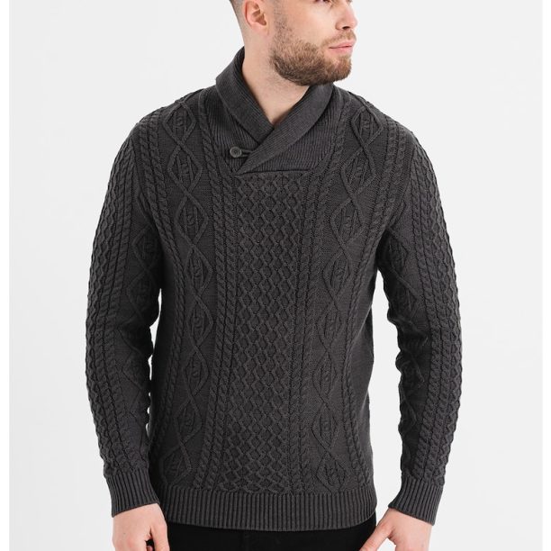 Пуловер Henley с памук Produkt by Jack  Jones