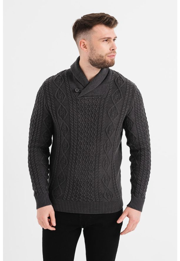 Пуловер Henley с памук Produkt by Jack  Jones