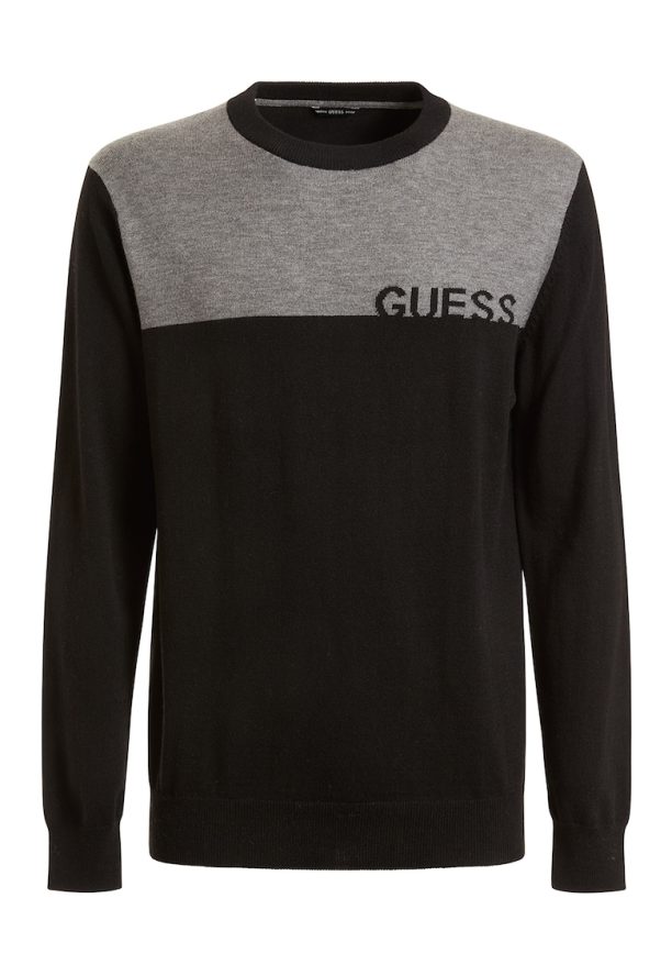 Пуловер в цветен блок GUESS JEANS