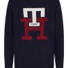 Пуловер с вълна и монограм Tommy Hilfiger