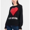 - Пуловер с вълна с лого Love Moschino