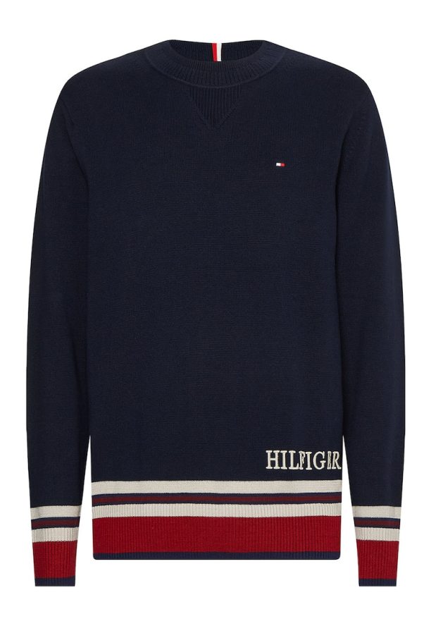 Пуловер със свободна кройка и контрасти Tommy Hilfiger