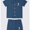 Риза и шорти с лого US Polo Assn