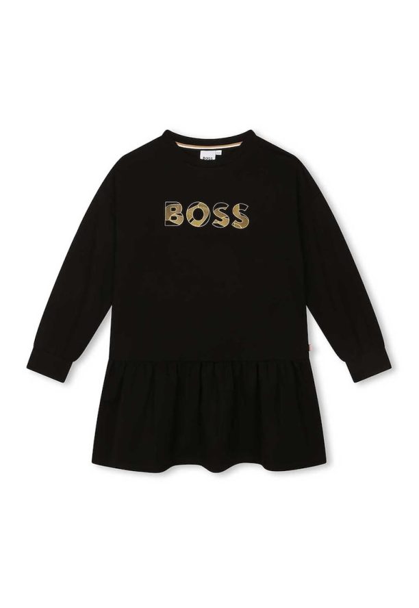 Рокля с лого BOSS Kidswear