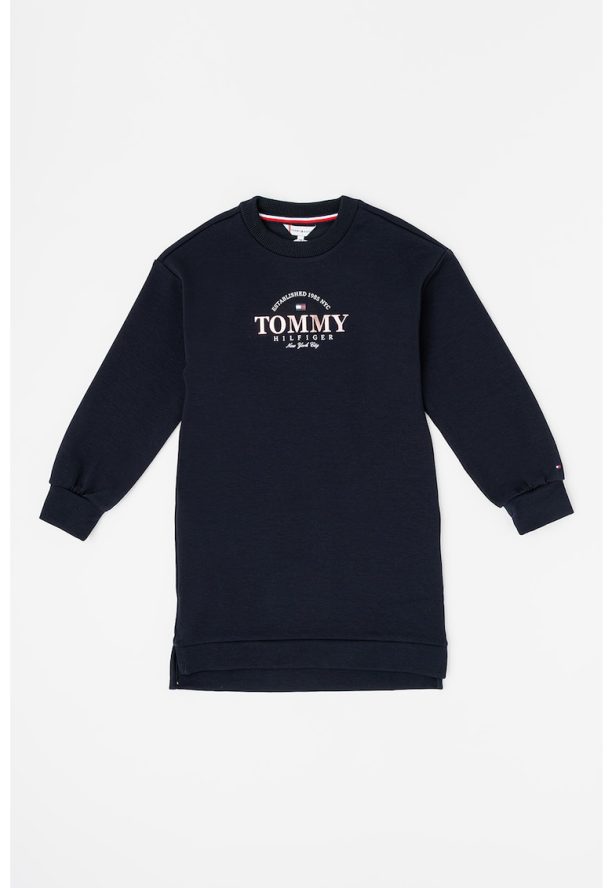 Рокля-суитшърт с лого на гърдите Tommy Hilfiger