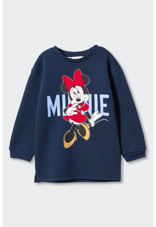 Рокля тип суитшърт Fancy с щампа на Minnie-Mouse Mango