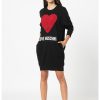 Рокля тип суитшърт с лого Love Moschino