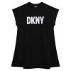 Рокля тип тениска с лого DKNY