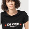 Рокля тип тениска с лого Love Moschino