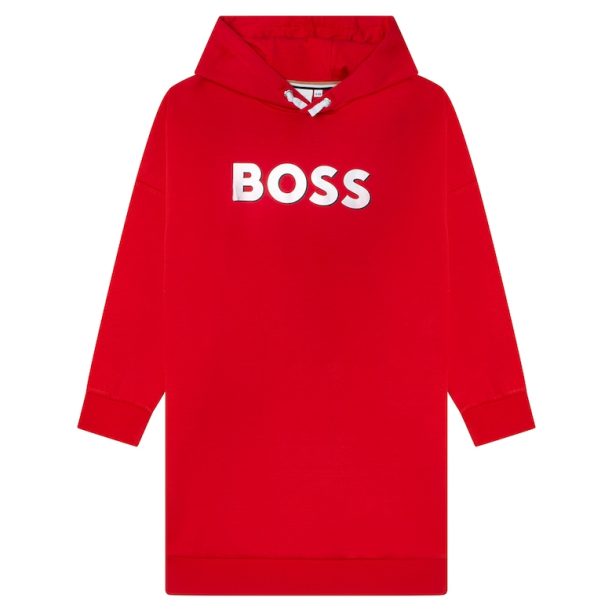 Рокля тип худи с лого BOSS Kidswear